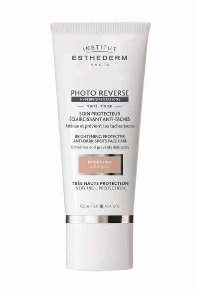 Institut Esthederm Photo Reverse SPF50+ Renkli Güneş Kremi Light Beige 50 ml ürün görseli 1