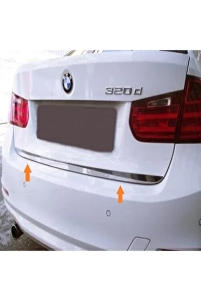 BMW 3 Serisi F30 Krom Bagaj Alt Çıtası 2011-2018 Paslanmaz Çelik ürün görseli 1