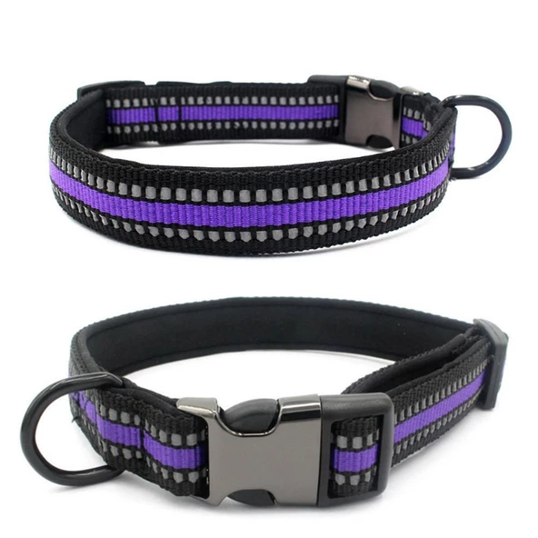 Reflektörlü Orta Irk Köpek Boyun Tasması Medium 2.5 cm / 36-55 cm ürün görseli 1