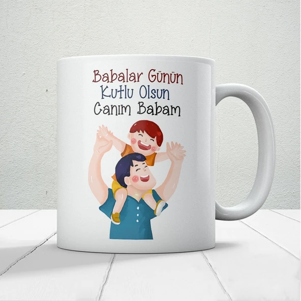 Canım Babam Baskılı Babalar Günü Kupa Bardak Kahve Kupa Bardak-2 ürün görseli 1