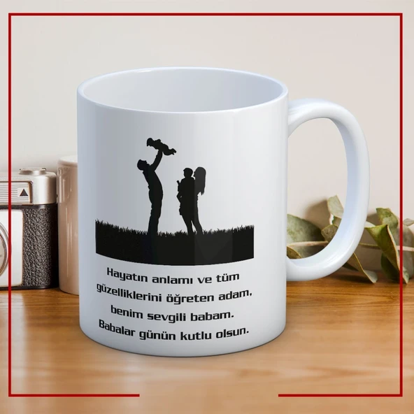 Benim Sevgili Babam Baskılı Babalar Günü Kupa Bardak Kahve Kupa Bardak ürün görseli 1