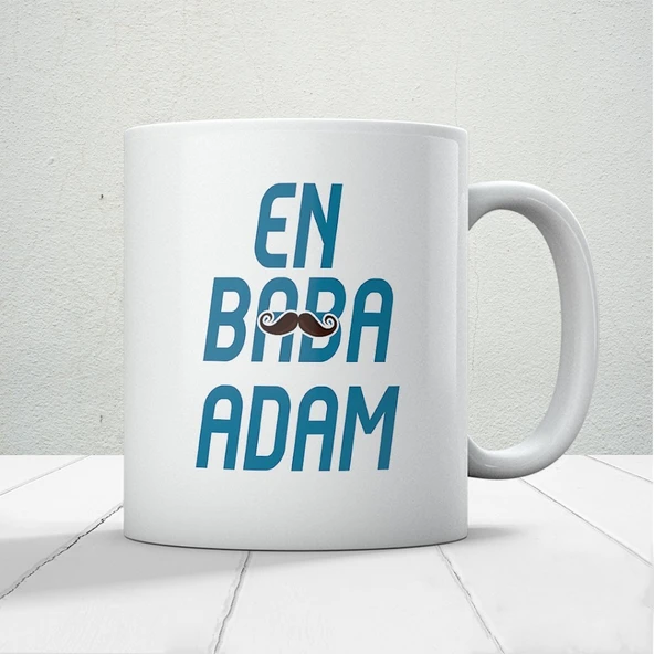 En Baba Adam Baskılı Babalar Günü Kupa Bardak Kahve Kupa Bardak ürün görseli 1