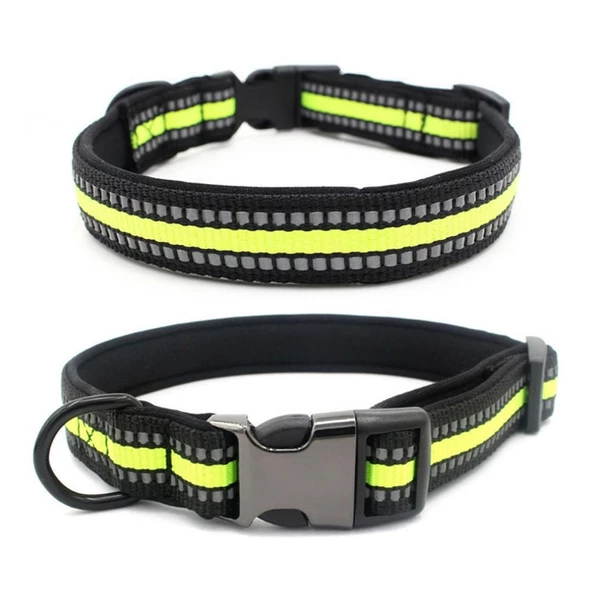 Reflektörlü Büyük Irk Köpek Boyun Tasması Large 2.5 cm / 42-65 cm ürün görseli 1