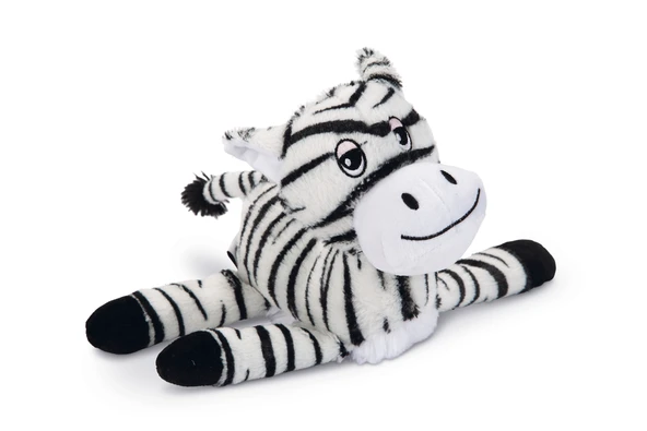 Beeztees Köpek Oyuncağı, Sesli, Zebra, Peluş, Siyah/Beyaz, 25x17x10cm ürün görseli 1