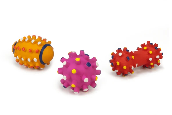 Beeztees Köpek Oyuncağı, Sesli, Top ve Dambıl, Lateks, Çeşitli Renklerde, 10,5cm ürün görseli 1