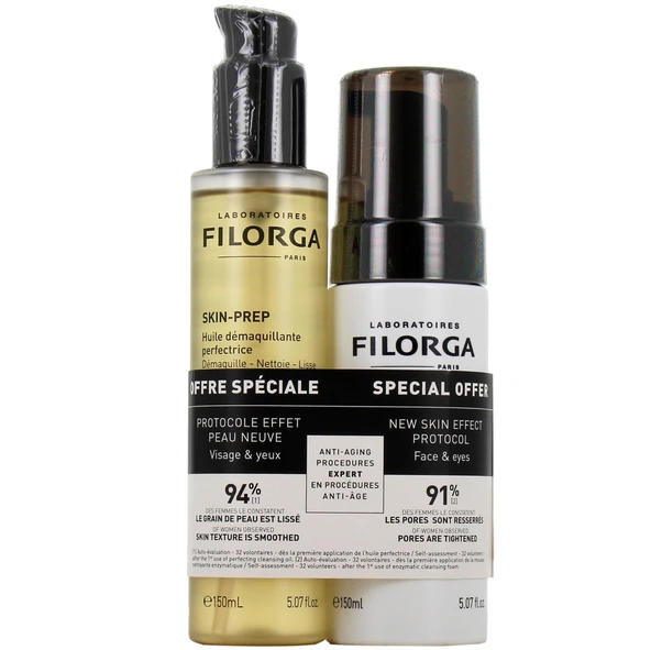Filorga Skin-Prep Cleansing Oil 150 ml ve Cleansing Foam 150ml Duo ürün görseli 1