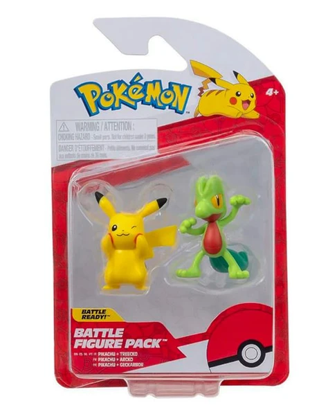 Pokemon Battle Figür Pikachu ve Treecko PKW3593 ürün görseli 1