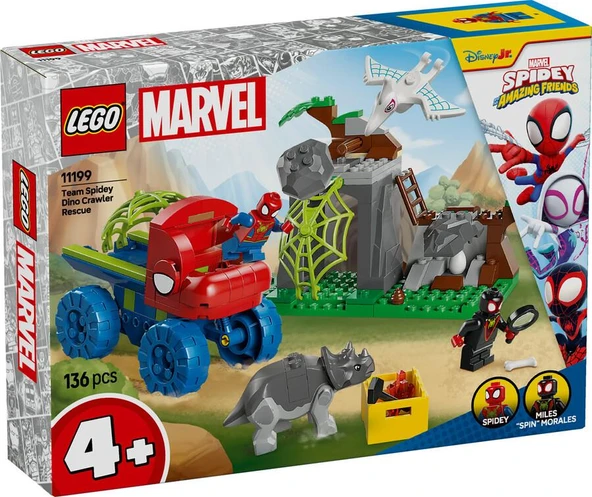 LEGO Super Heroes 11199 Team Spidey Dino Crawler Rescue ürün görseli 1