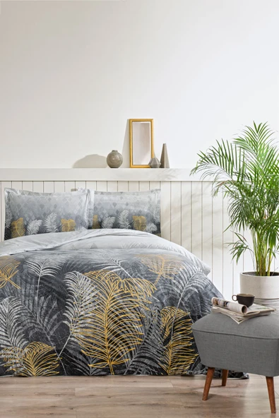 Golden Palm Çift Kişilik Nevresim Takımı ürün görseli 1