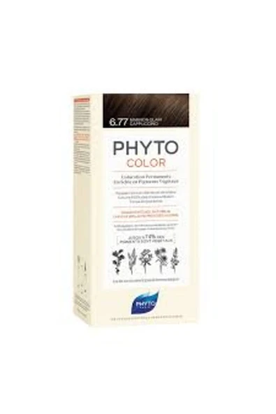PHYTO Phytocolor 6.77 Cappucino Kahve Amonyaksız Kalıcı Bitkisel Saç Boyası. ürün görseli 1