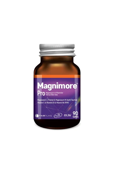 MAGNİMORE Pro Magnezyum Ve Vitaminler Takviye Edici Gıda 90 Kapsül 8680133001628 ürün görseli 1
