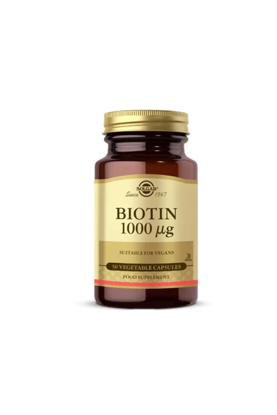 SOLGAR Biotin 1000 Mg 50 Kapsül ürün görseli 1