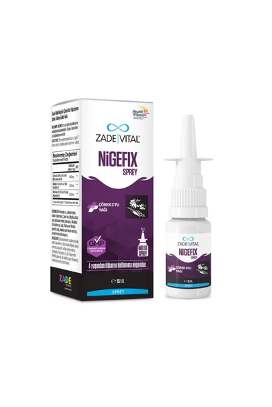 ZADE VİTAL Nigefix Çörek Otu Yağı İçeren Nazal Sprey 15 ML ürün görseli 1