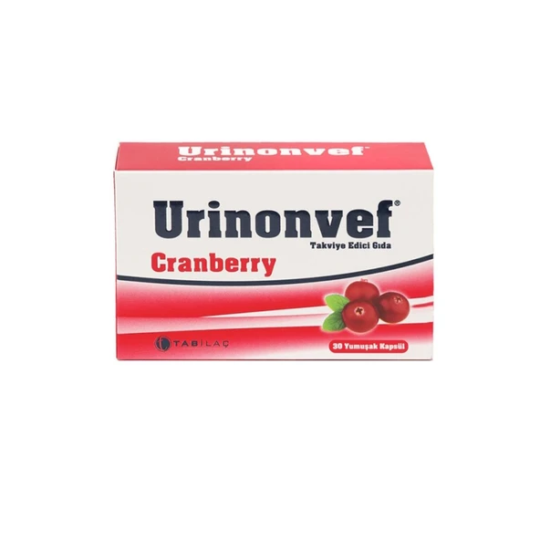 Urinonvef Cranberry 30 Yumuşak Kapsül ürün görseli 1