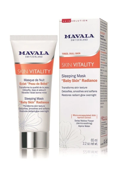 MAVALA Unisex   Skin Vitality Sleeping Mask Baby Skin Radiance   Uyku Maskesi  65ml ürün görseli 1