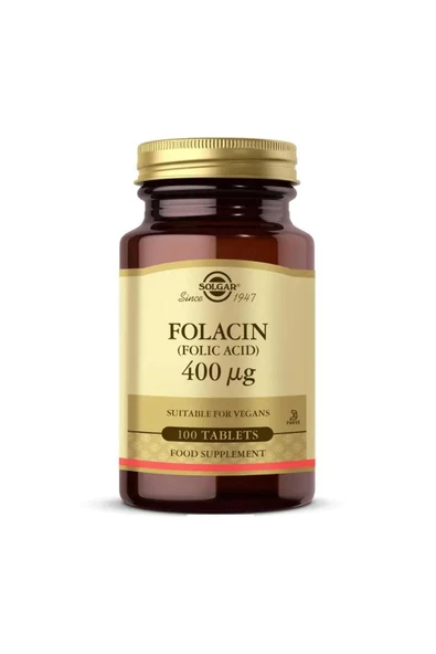 SOLGAR Folacin 400 Mcg 100 Tablet - Resim 2