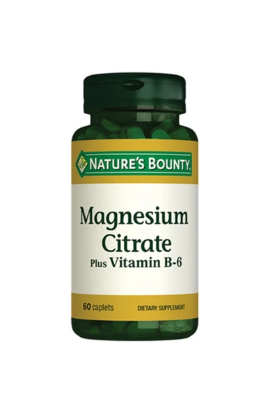 NATURE'S BOUNTY Magnesium Citrate Plus B6 60 Kapsül ürün görseli 1