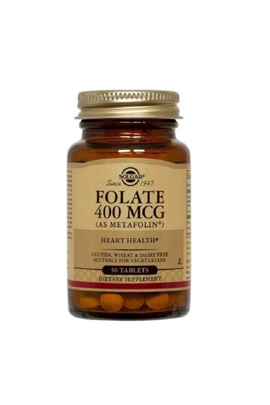 SOLGAR Folate 400mcg 50 Tablet ürün görseli 1