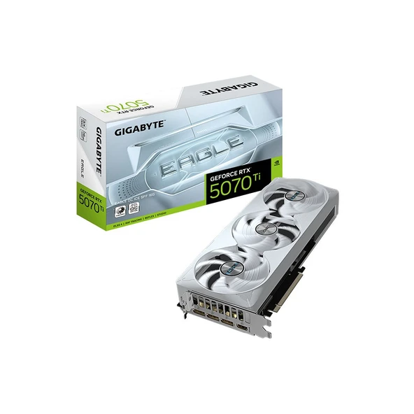 GIGABYTE GeForce RTX 5070 Ti EAGLE OC ICE SFF 16G RGB 16GB 256Bit DLSS 4 NVIDIA GV-N507TEAGLEOC ICE-16GD Ekran Kartı ürün görseli 1