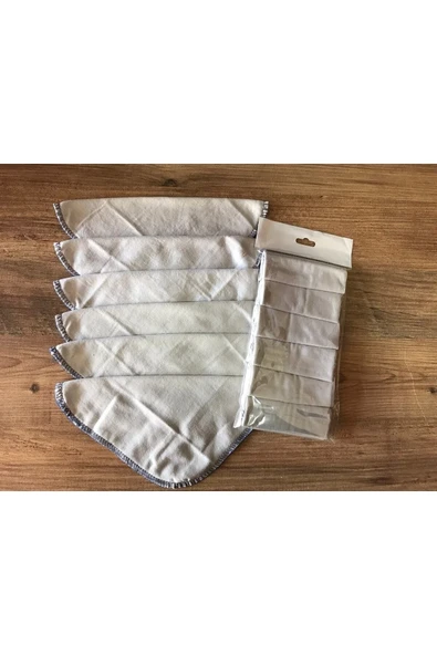 9Renk Çift Kat Soft Pamuk Penye Erkek Bebek 6'lı Ağız Silme Bezi 20x20 Cm ürün görseli 1