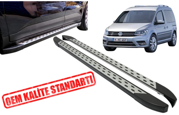 CADDY ARACA ÖZEL TRİMLİNE GRİ YAN BASAMAK 2014 2015 2016 2017 2018 2019 2020 ürün görseli 1