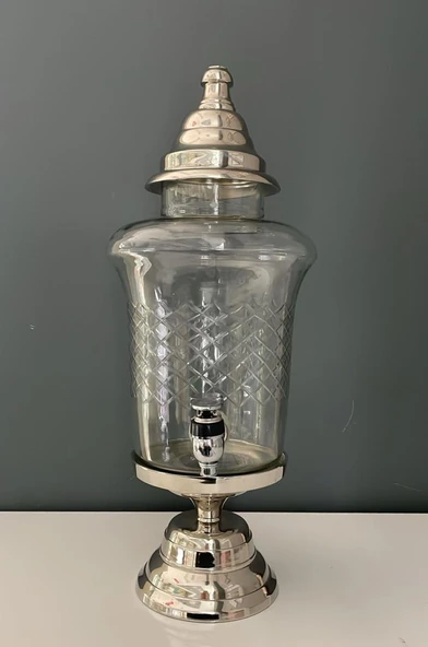 LAMEDORE SAMOVAR MUSLUKLU ŞERBETLİK NİKEL 23X20,5X48,5 CM ürün görseli 1