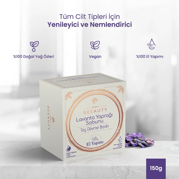 Taş Dövme Sabun Lavanta Yaprağı * 150 gr ürün görseli 1