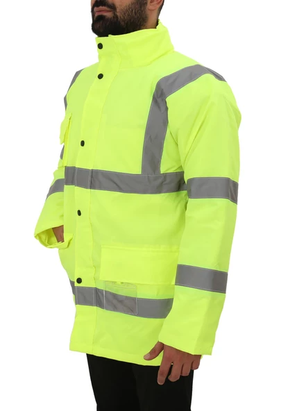 Bestguard Yüksek Görünürlüklü İşçi Parkası - İş Parkası - Yüksek Görünümlü Parka ürün görseli 1