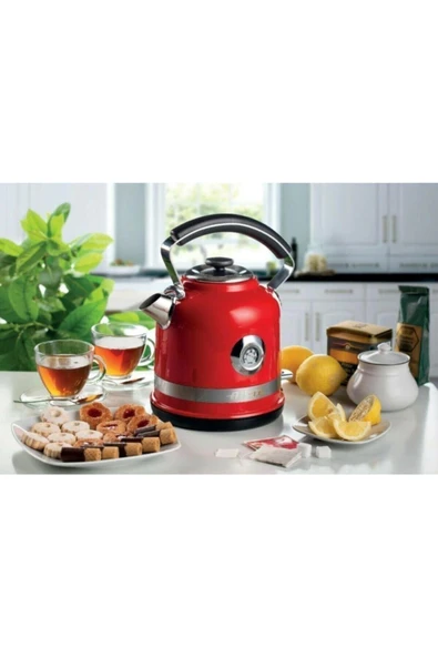 ARIETE Moderna 2854 Çelik Kettle Kırmızı - Resim 5