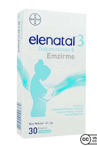 Elenatal 3 30 Kapsül ürün görseli 1
