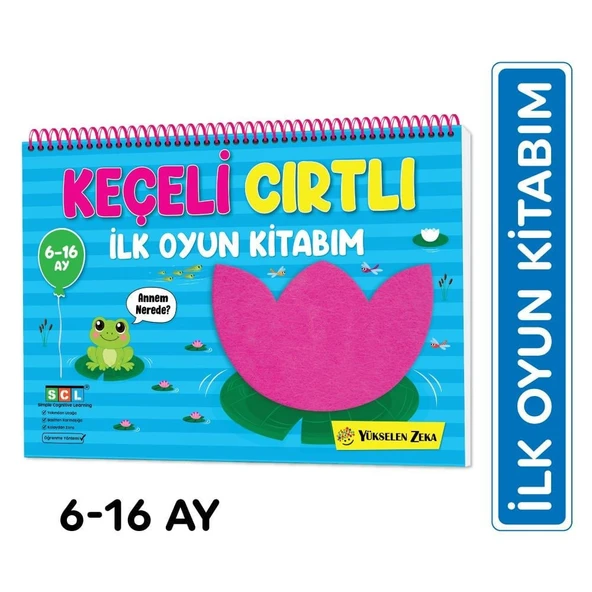 6-16 Ay İlk Cırt Cırtlı Keçeli Etkinlik Kitabım - İlk Oyun Kitabım ürün görseli 1