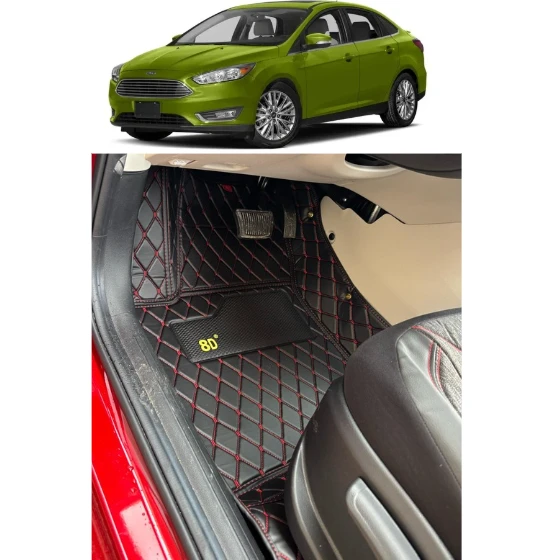 Ford Focus 2012-2018 Arası Araca Özel 8d Havuzlu Paspas Takımı ürün görseli 1