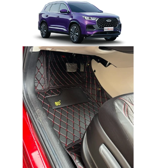 Chery Tiggo 8 Pro 5 Kişilik Araca Özel 8d Havuzlu Paspas Takımı ürün görseli 1