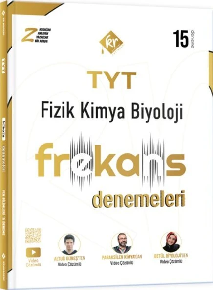 KR Akademi TYT Fizik Kimya Biyoloji FKB 15 li Frekans Denemeleri ürün görseli 1