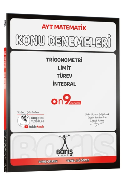 Barış Çelenk AYT Matematik Trigonometri Limit Türev İntegral Konu Denemeleri ürün görseli 1