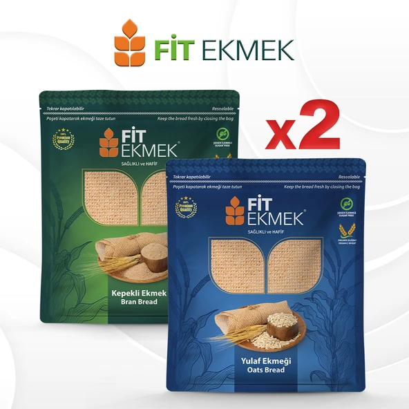 fit 2 Paket Yulaf Lavaş Ekmeği 2 Paket Kepekli Lavaş Ekmeği ürün görseli 1