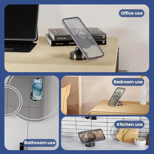 E2M CCT29 Vakumlu Manyetik Telefon Tutucu - Resim 5