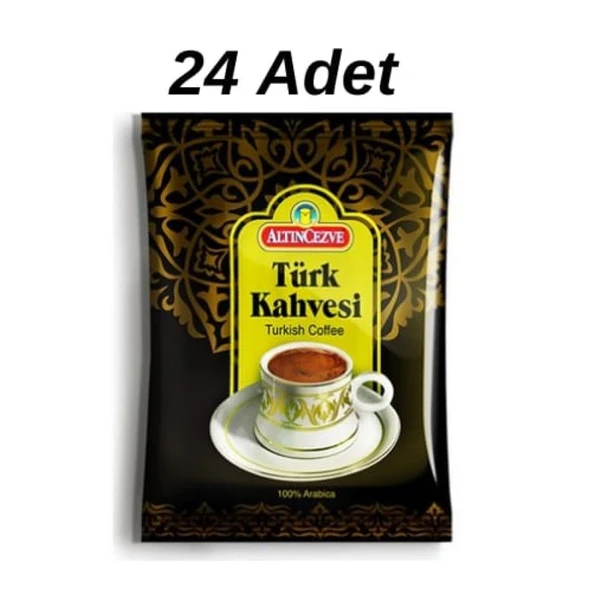 ALTINCEZVE TÜRK KAHVESİ 100 GR (24 ADET) ürün görseli 1