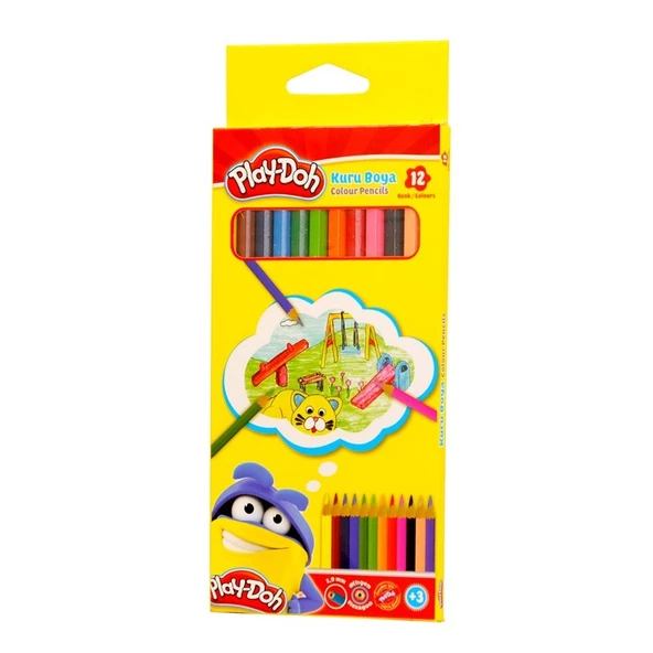 PLAY-DOH KURUBOYA (ALTIGEN) 12'Lİ TAM BOY ürün görseli 1