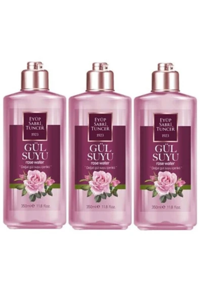 Eyüp Sabri Tuncer Doğal Gül Suyu 350 ml X3 Adet ürün görseli 1