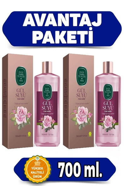 Eyüp Sabri Tuncer 2 Adet Doğal Gülsuyu 700ml ürün görseli 1