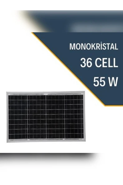 Lexron 55W Monokristal Güneş Paneli ürün görseli 1