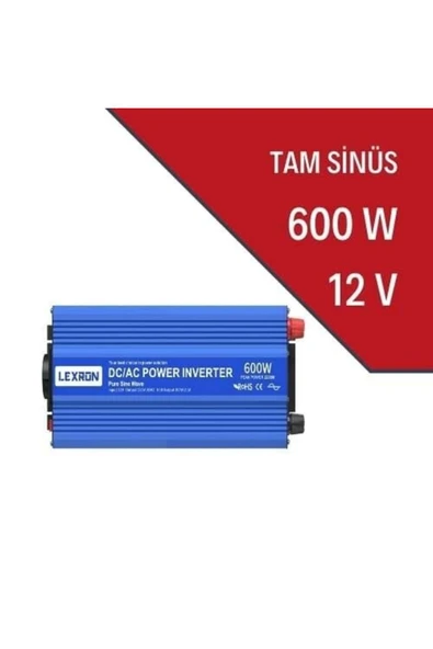 Lexron 600W-12V Tam Sinüs İnverter ürün görseli 1