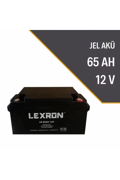 Lexron 65A - 12V Elektrikli Araç Aküsü, Jel Akü ürün görseli 1