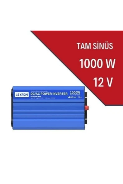 Lexron 1000W-12V Tam Sinüs Inverter ürün görseli 1