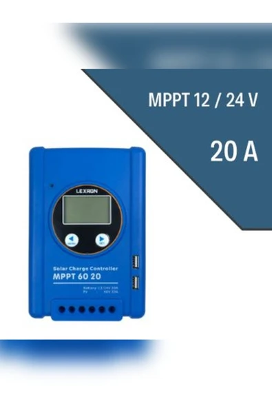 Lexron 20A Mppt Şarj Kontrol Cihazı ürün görseli 1