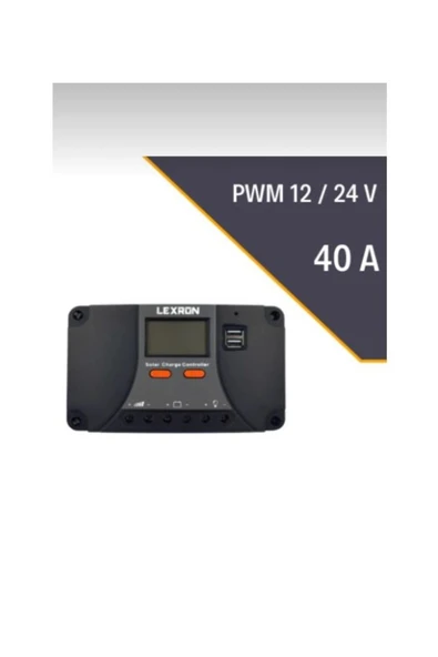 Lexron 40A Pwm Şarj Kontrol Cihazı ürün görseli 1