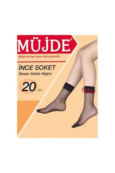 Müjde Ince Soket 57 Ten Çorap 3'lü ürün görseli 1