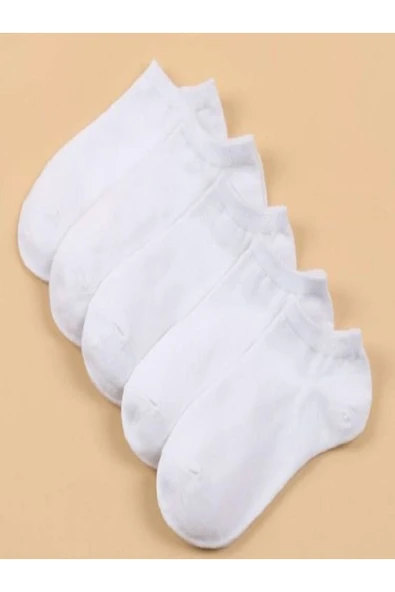 Unisex Düz 5'li Patik Çorap ürün görseli 1