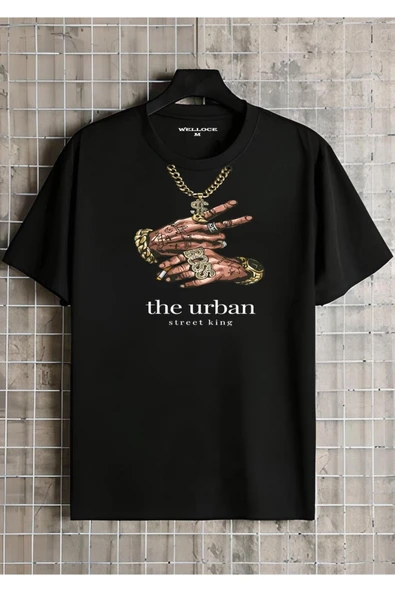 The Urban-1060 Baskılı Oversize Penye T-shirt ürün görseli 1